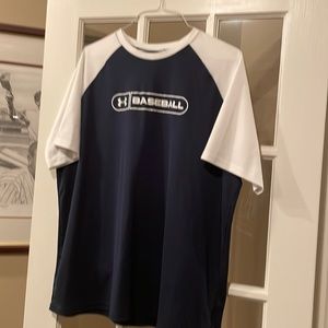 Men’s XL baseball tee. Navy with white sleeves